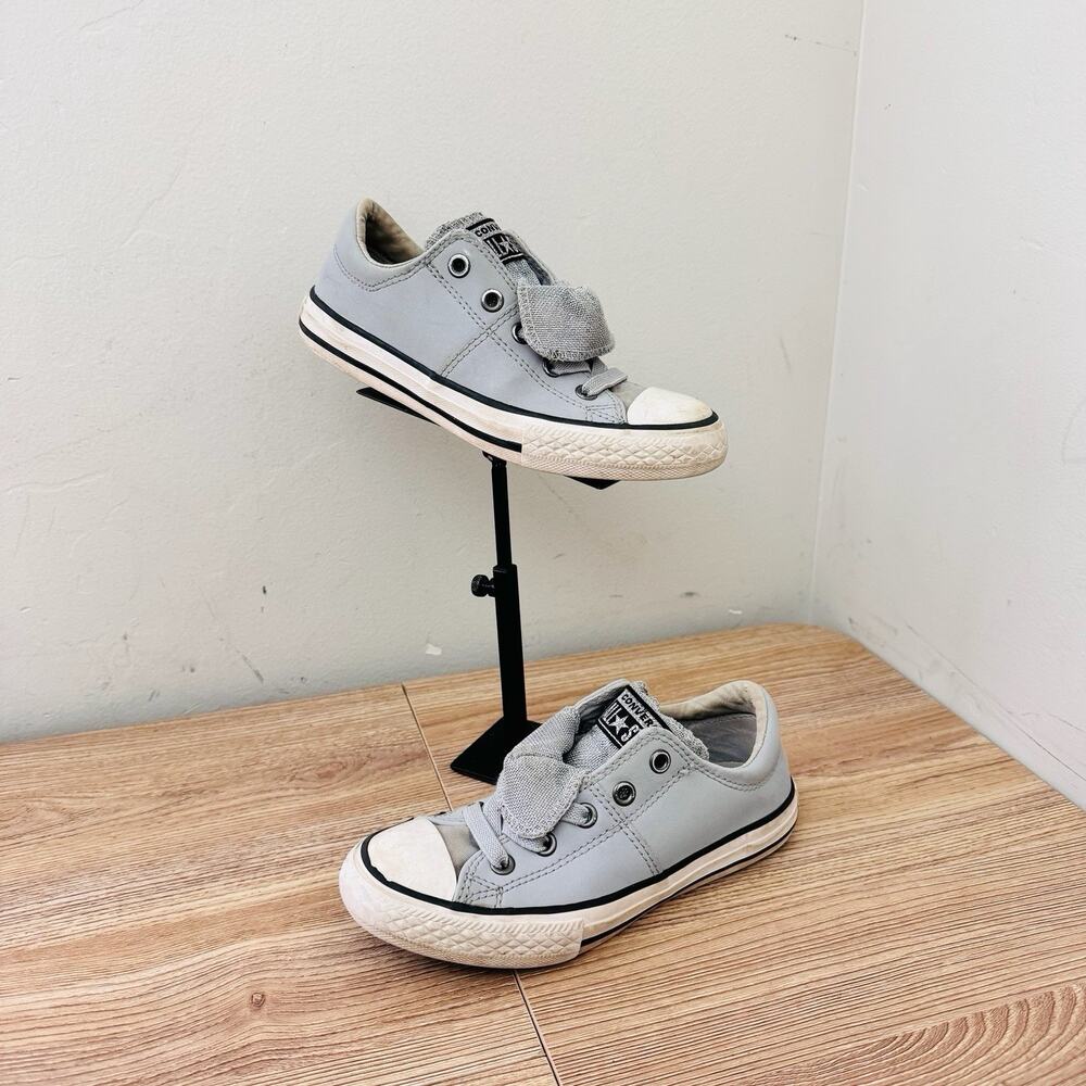 Converse Chuck Taylor All Star Maddie Glitter Gray Shoes Girls Size 13